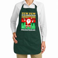 Pew Pew Its Christmas Mudafakas Funny Santa With Guns Game Apron