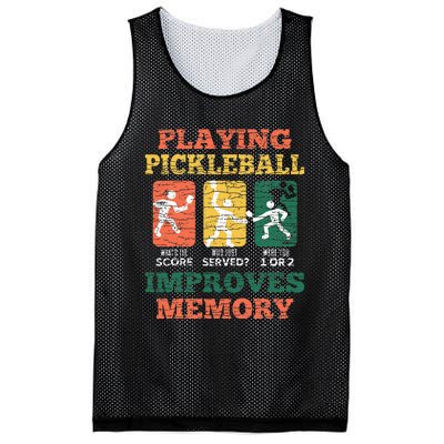 Playing Pickleball Improves Memory Mesh Reversible Basketball Jersey Tank