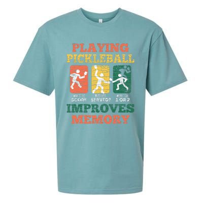 Playing Pickleball Improves Memory Sueded Cloud Jersey T-Shirt