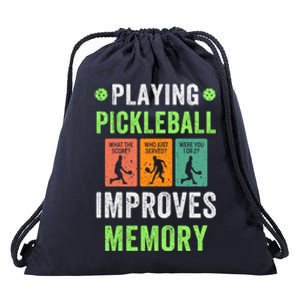 Playing Pickleball Improves Memory Gift Drawstring Bag