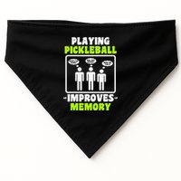 Playing Pickleball Improves Memory Dink Player USA-Made Doggie Bandana