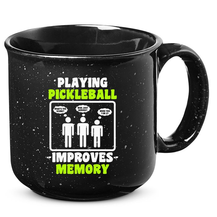 Playing Pickleball Improves Memory Dink Player 15oz Campfire Ceramic Mug