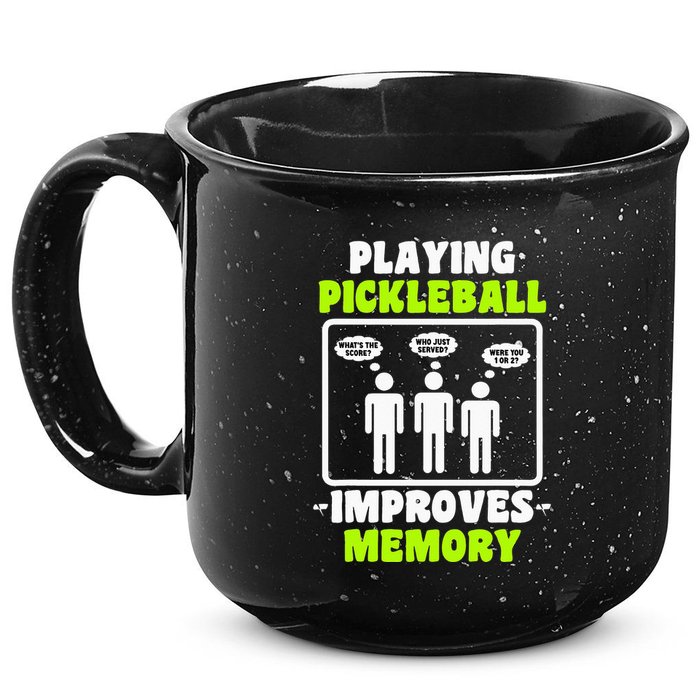 Playing Pickleball Improves Memory Dink Player 15oz Campfire Ceramic Mug