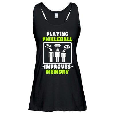 Playing Pickleball Improves Memory Dink Player Ladies Essential Flowy Tank