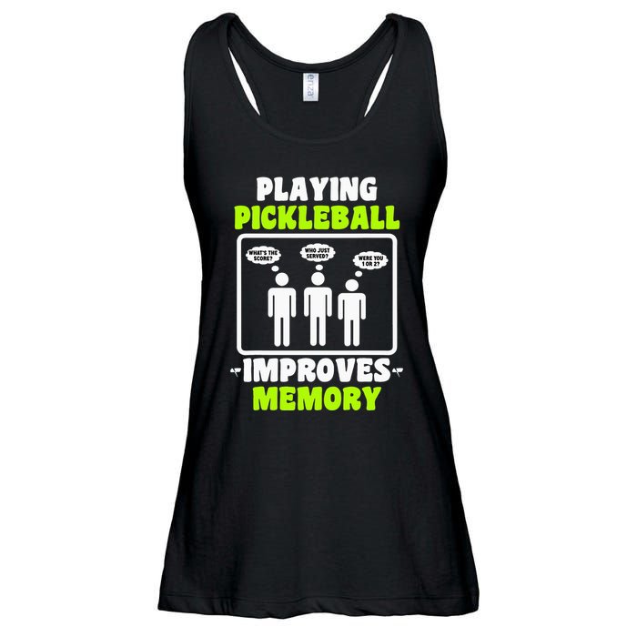 Playing Pickleball Improves Memory Dink Player Ladies Essential Flowy Tank