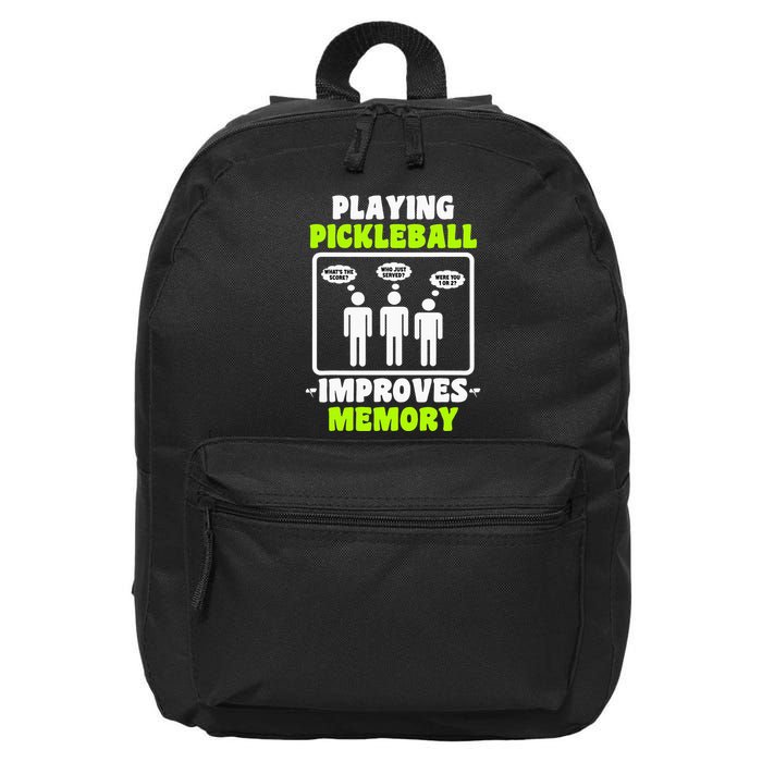 Playing Pickleball Improves Memory Dink Player 16 in Basic Backpack
