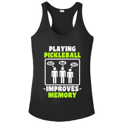 Playing Pickleball Improves Memory Dink Player Ladies PosiCharge Competitor Racerback Tank