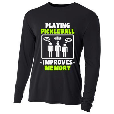 Playing Pickleball Improves Memory Dink Player Cooling Performance Long Sleeve Crew