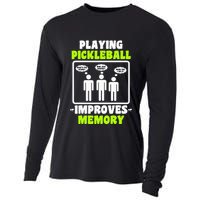 Playing Pickleball Improves Memory Dink Player Cooling Performance Long Sleeve Crew