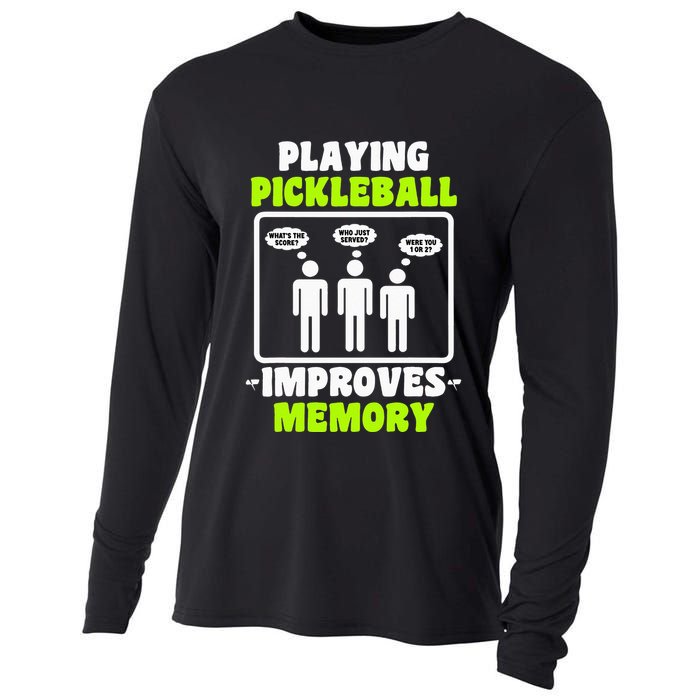 Playing Pickleball Improves Memory Dink Player Cooling Performance Long Sleeve Crew