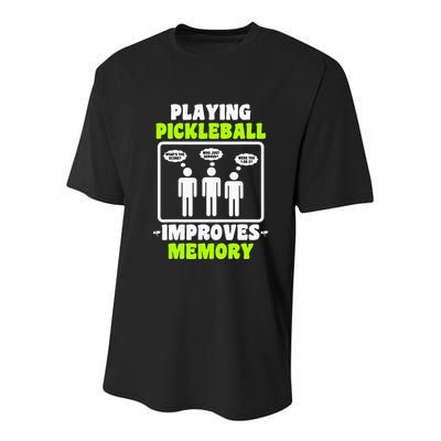 Playing Pickleball Improves Memory Dink Player Youth Performance Sprint T-Shirt