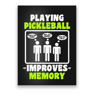 Playing Pickleball Improves Memory Dink Player Poster