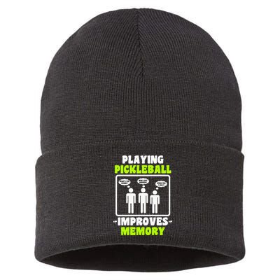 Playing Pickleball Improves Memory Dink Player Sustainable Knit Beanie