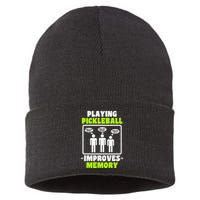 Playing Pickleball Improves Memory Dink Player Sustainable Knit Beanie