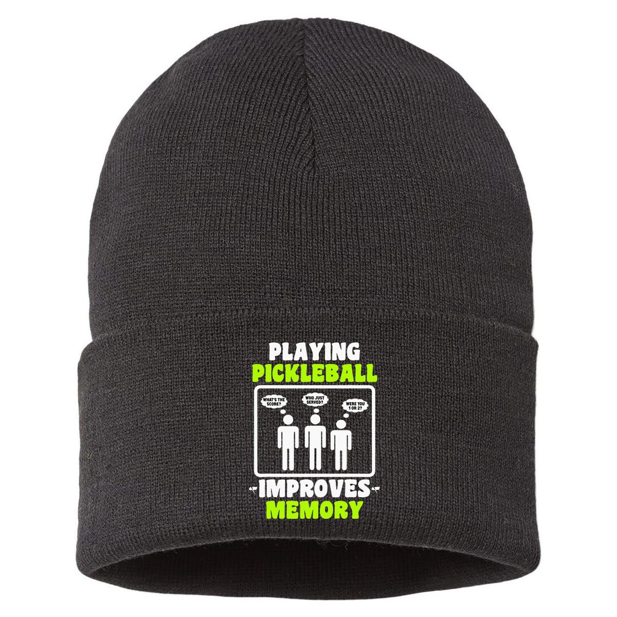 Playing Pickleball Improves Memory Dink Player Sustainable Knit Beanie