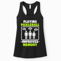 Playing Pickleball Improves Memory Dink Player Womens Tank Top