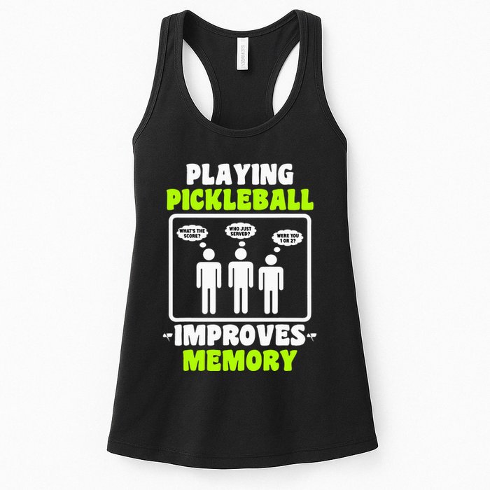 Playing Pickleball Improves Memory Dink Player Womens Tank Top