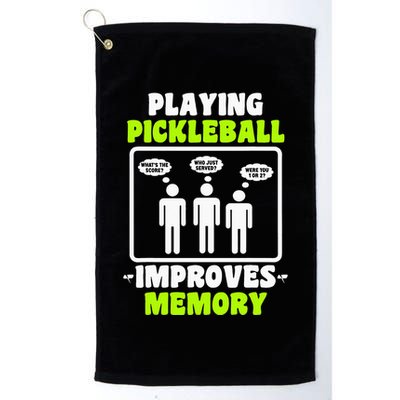 Playing Pickleball Improves Memory Dink Player Golf Towel