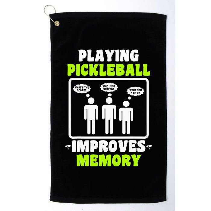 Playing Pickleball Improves Memory Dink Player Golf Towel