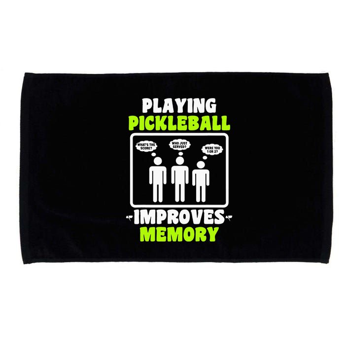 Playing Pickleball Improves Memory Dink Player Microfiber Hand Towel