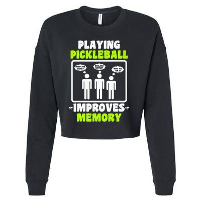 Playing Pickleball Improves Memory Dink Player Cropped Pullover Crew