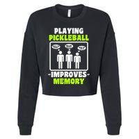 Playing Pickleball Improves Memory Dink Player Cropped Pullover Crew
