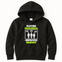 Playing Pickleball Improves Memory Dink Player Kids Hoodie