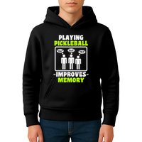 Playing Pickleball Improves Memory Dink Player Kids Hoodie