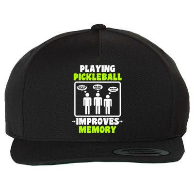 Playing Pickleball Improves Memory Dink Player Wool Snapback Cap