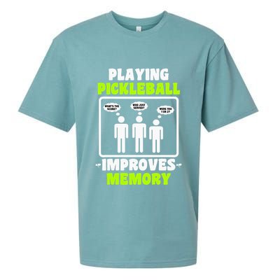 Playing Pickleball Improves Memory Dink Player Sueded Cloud Jersey T-Shirt