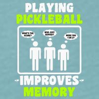 Playing Pickleball Improves Memory Dink Player Sueded Cloud Jersey T-Shirt
