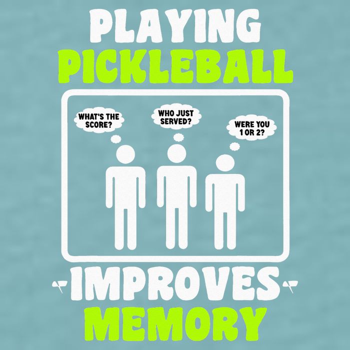 Playing Pickleball Improves Memory Dink Player Sueded Cloud Jersey T-Shirt