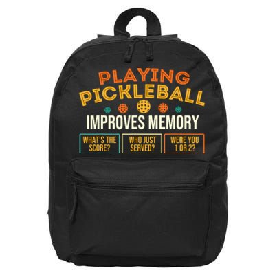 Playing Pickleball Improves Memory Pickleballers 16 in Basic Backpack