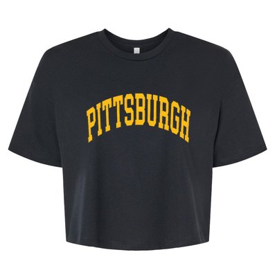 Pittsburgh Bella+Canvas Jersey Crop Tee