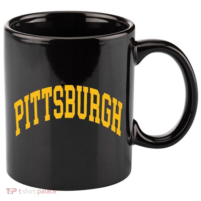 Pittsburgh 11oz C Handle Ceramic Mug