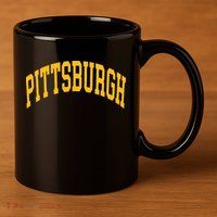 Pittsburgh 11oz C Handle Ceramic Mug