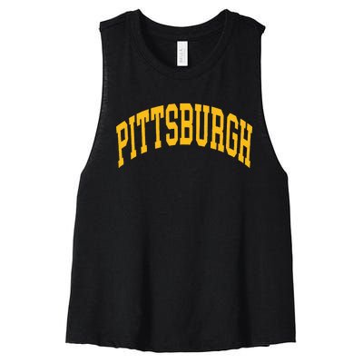 Pittsburgh Women's Racerback Cropped Tank