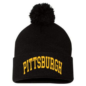 Pittsburgh Pom Pom 12in Knit Beanie