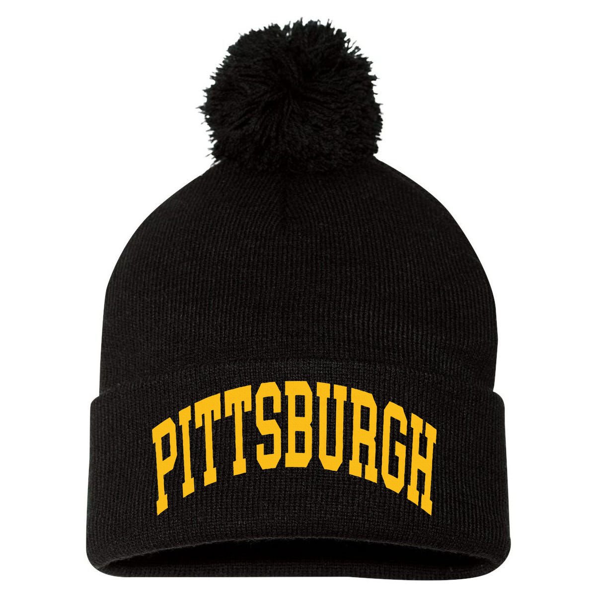 Pittsburgh Pom Pom 12in Knit Beanie