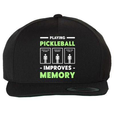 Playing Pickleball Improves Memory Dink Player Wool Snapback Cap