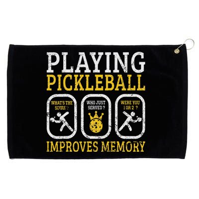 Playing Pickleball Improves Memory Pickleball Retirement Grommeted Golf Towel