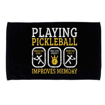 Playing Pickleball Improves Memory Pickleball Retirement Microfiber Hand Towel