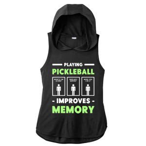 Playing Pickleball Improves Memory Dink Player TShirt Ladies PosiCharge Tri-Blend Wicking Draft Hoodie Tank