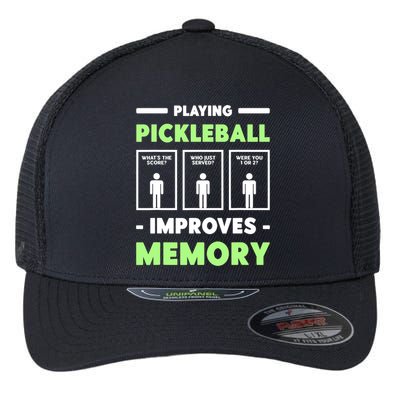 Playing Pickleball Improves Memory Dink Player TShirt Flexfit Unipanel Trucker Cap