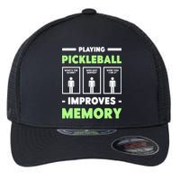 Playing Pickleball Improves Memory Dink Player TShirt Flexfit Unipanel Trucker Cap