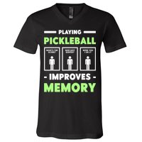 Playing Pickleball Improves Memory Dink Player TShirt V-Neck T-Shirt