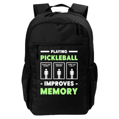 Playing Pickleball Improves Memory Dink Player TShirt Daily Commute Backpack