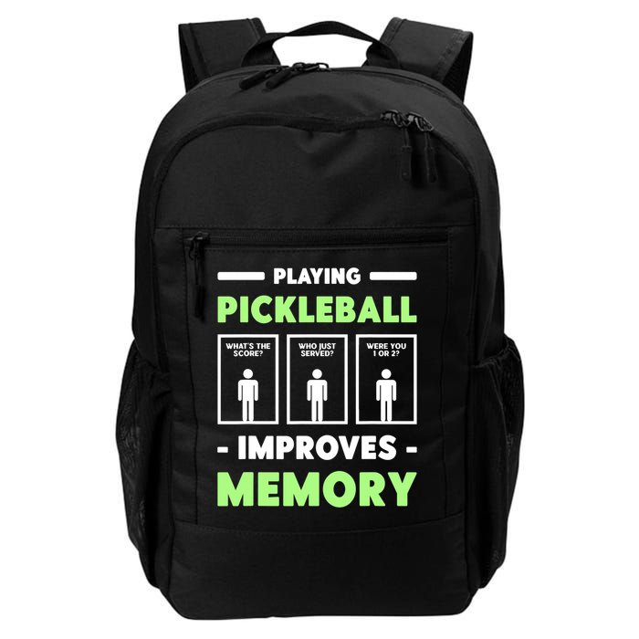 Playing Pickleball Improves Memory Dink Player TShirt Backpack