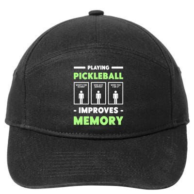 Playing Pickleball Improves Memory Dink Player TShirt 7-Panel Snapback Hat