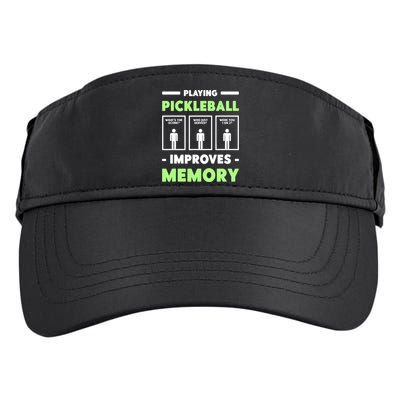 Playing Pickleball Improves Memory Dink Player TShirt Adult Drive Performance Visor